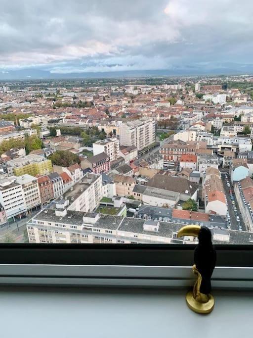 Grand Appartement 2 Chambres 5 Pers Max, Vue Panoramique Avec Parking Mulhouse Dış mekan fotoğraf