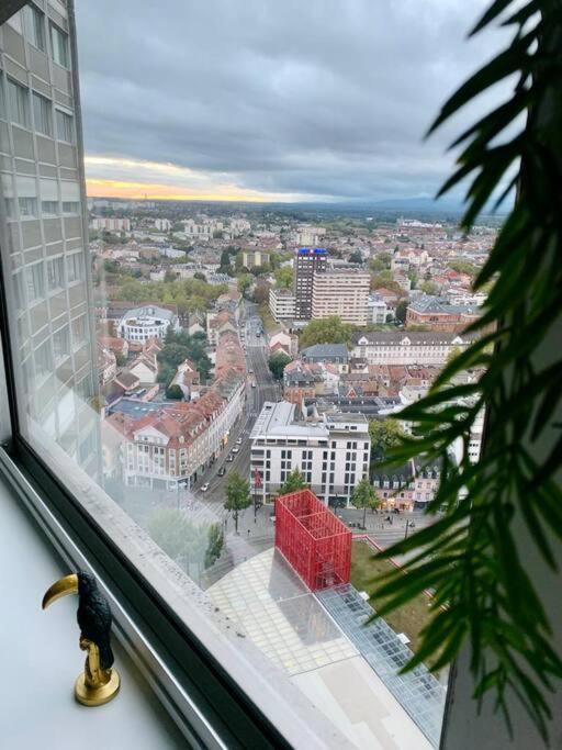 Grand Appartement 2 Chambres 5 Pers Max, Vue Panoramique Avec Parking Mulhouse Dış mekan fotoğraf